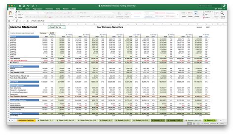 10 Year Bizplanbuilder Business Plan Financial Budget Projection Model