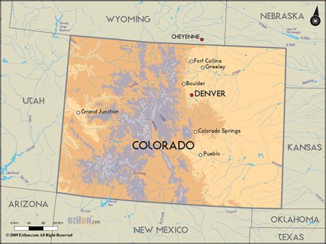 Road Map Of Colorado And Colorado Road Maps