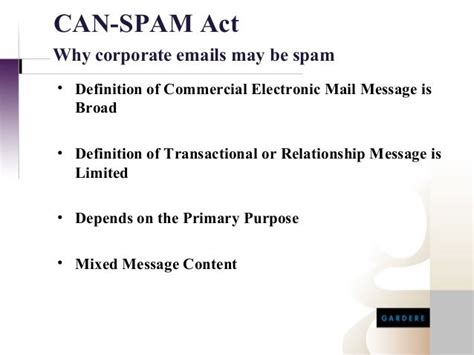 Can Spam Act When Do Corporate Marketing Activities Become Spam