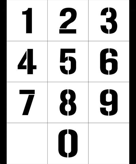 Printable Number Stencil Customize And Print