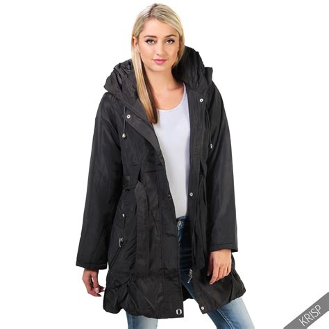 Women Ladies Detachable Hood Warm Long Winter Parka Puffer Jacket Plus