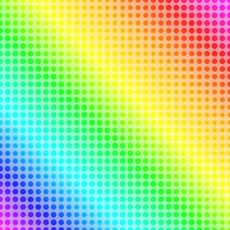 Line Of Rainbow Dots