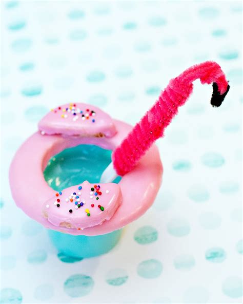 Flamingo Pool Float Cookie Pudding Cups Hostess With The Mostess®