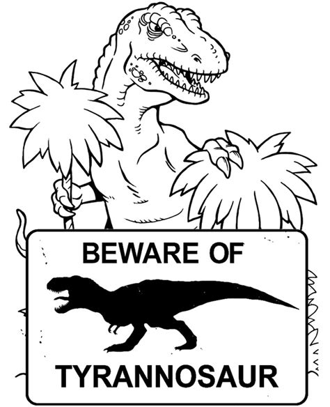 Dinosaur T Rex Coloring Page Topcoloringpages Net