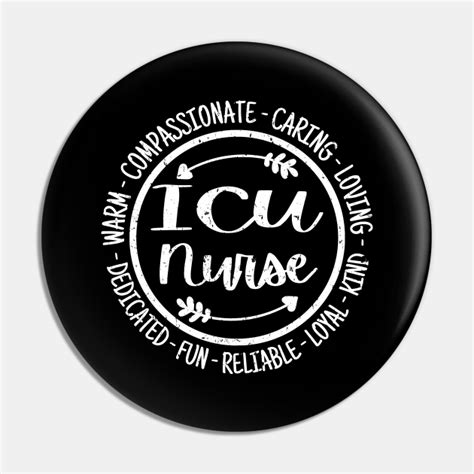 Icu Nurse Life Nursing Squad Appreciation Vintage Nurse Pin Teepublic