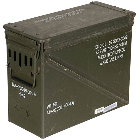 US AMMO BOX SIZE MILITARY SURPLUS USED Military Surplus Used Equipment Other
