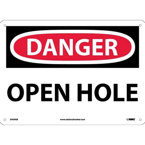 Danger Open Hole Sign D Ab