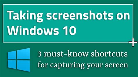 How To Take Screenshots On Windows 10 3 Ways Youtube