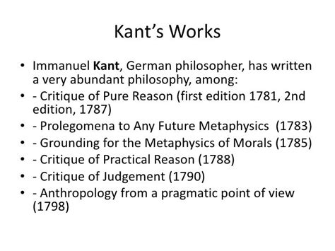 Kant Philosophy