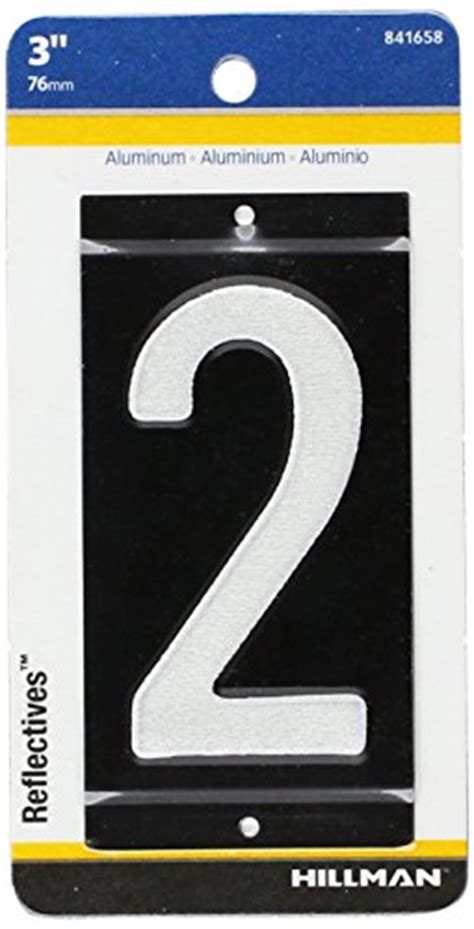You will receive four decals, two numbers. The Hillman Group 841658 3-Inch Aluminum Reflective ...
