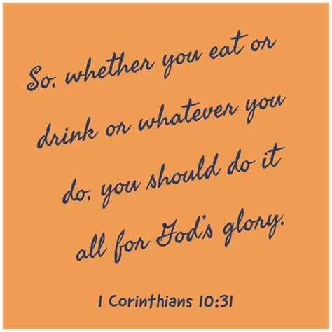 1 Corinthians 1031 Verse Images