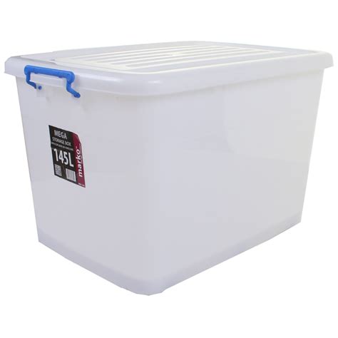 Extra Large Huge Strong Plastic Storage Boxes Wheels Clip Lids Stackable Box New Ebay