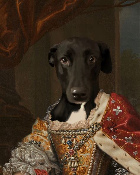Custom Renaissance Pet Portrait From Photo Labrador Art Etsy