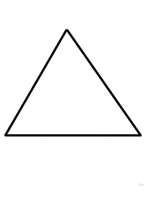 Coloring Pages Triangle Coloring Sheet