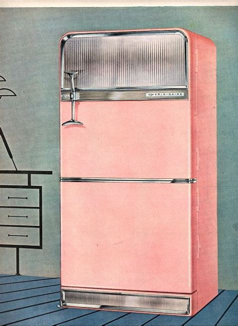 Total capacity, in stainless steel. 1950sunlimited | Pink refrigerator, Vintage fridge ...