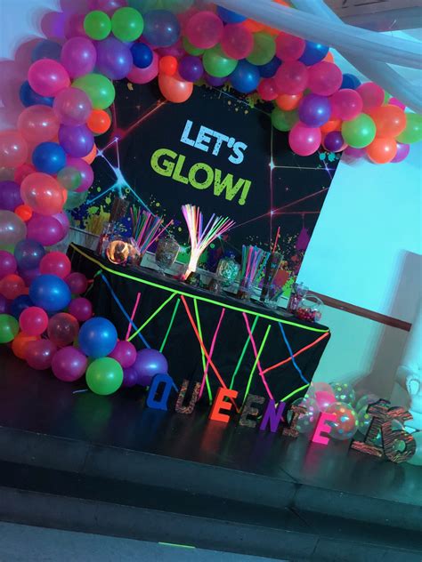 Pin By Fay On Glow Party Neon Birthday Party Neon Party Neon Birthday