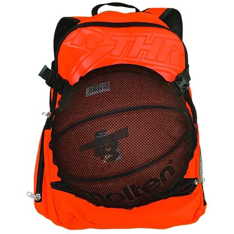 Basketball Rucksack 43 Mit Ballnetz Orange For Three 43 Basketball