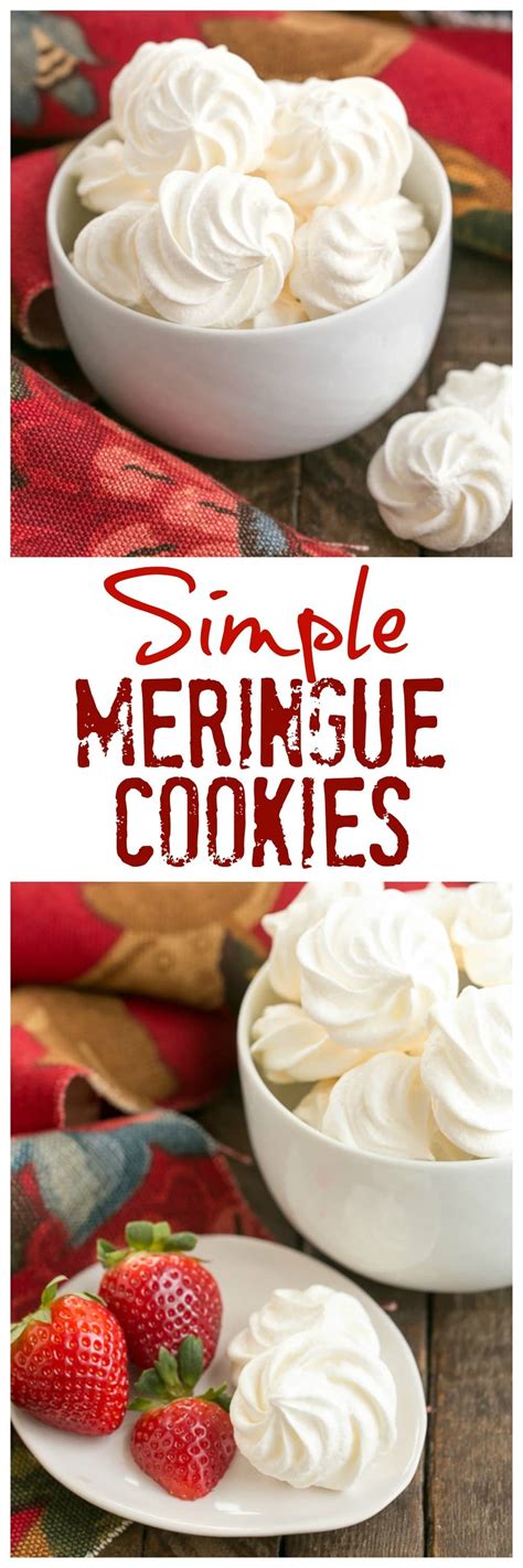 Cooking with egg whites instead of whole eggs, recipes, tips, and methods. Simple Meringue Cookies - That Skinny Chick Can Bake