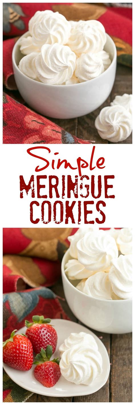 The white part of an egg, also known as the albumen. Simple Meringue Cookies - That Skinny Chick Can Bake