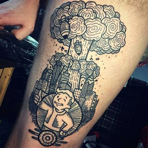 Falloutfriday Incredible Fallout Themed Tattoo By Hvftattoo 👈