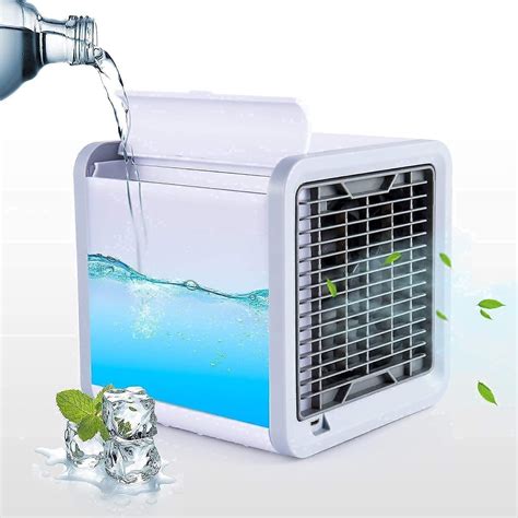 Nl Traders Mini Portable Air Cooler Personal Space Cooler Easy To Fill Water And Mood Led Light