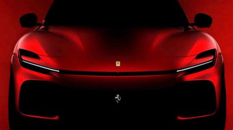 The First Teaser For The Ferrari Suv Has Been Revealed The New Purosangue