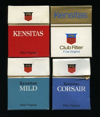 Kensitas Cigarette Packets 1970s Like Many Makers Kensita Flickr