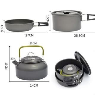 Cooking Set Ds 308 Plus Teko Portable - DS-308 Nesting Outdoor Camping