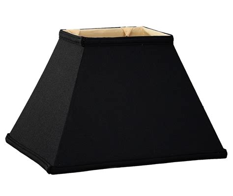 Black Tapered Silk Rectangle Lamp Shade Lamp Shade Pro