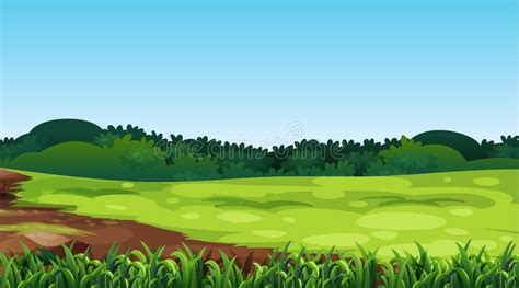 Empty Background Nature Scenery Stock Vector Illustration Of Nature