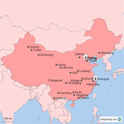 Stepmap China Landkarte Für China
