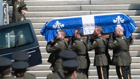 Thousands Of Police Officers From Across Canada Gather In Trois Rivières Que To Mourn Slain