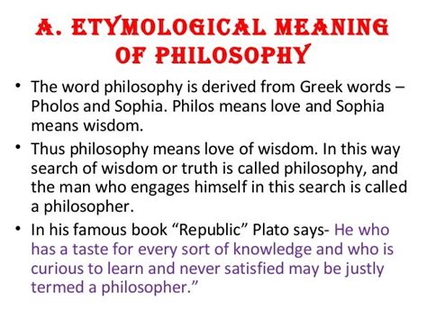 31 Etymological Meaning Of Philosophy
