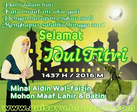 Namun, ada ucapan yang lebih utama. PUISI CINTA BY ANISAYU: Puisi Pantun Hari Raya Lebaran ...