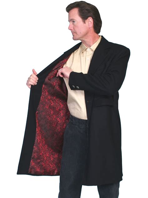 Authentic Frock Coat With Red Dragon Lining Western Wear Frontier