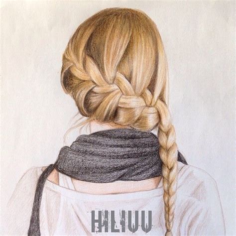How To Draw Braids How To Draw Hair Beautiful Drawings Cute Drawings
