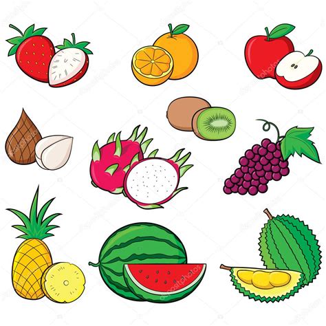 Fruits Collection — Stock Vector © Rubynurbaidi 60104933