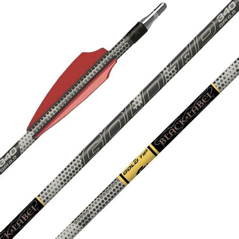 Gold Tip Black Label Carbon Arrows 271 Vanes Creed Archery Supply