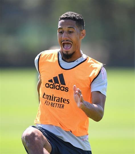 Pictures Of The Arsenal — William Saliba Of Arsenal During A Training