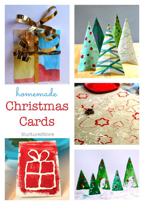 This post may contain affiliate links. Easy Christmas cards for children to make - NurtureStore