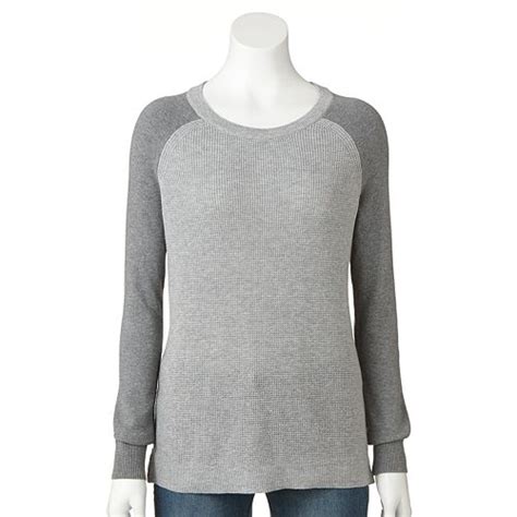 Womens Sonoma Goods For Life Colorblock Raglan Sweater