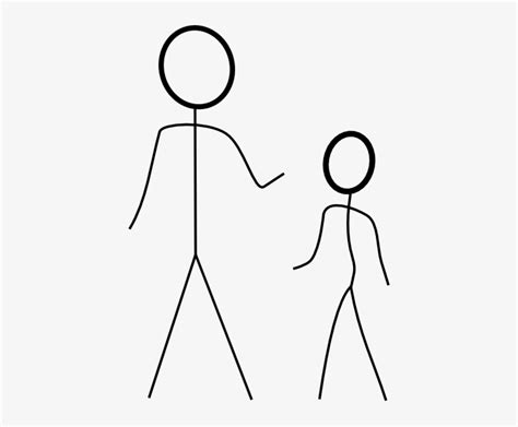 Two Stick Figures Clip Art Two Stick Figure People Transparent Png