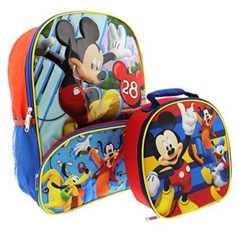 Mickey Mouse 16 Inch Backpack And Lunch Box Set Mickeymouse Disney