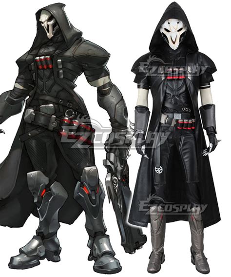 Overwatch Ow Reaper Gabriel Reyes Cosplay Costume Including Boots