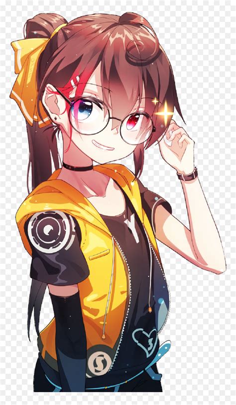 Anime Animegirl Animetyan аниме аниметян Cute Anime Characters With Glasses Hd Png