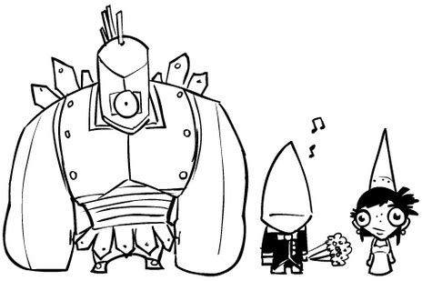 Castle crashers coloring pages to download and print for free template. castle crasher cyclops n groom by DanPaladin on Newgrounds
