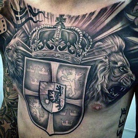 Making a tattoo is a very responsible decision in the life of those that want to have it. Top 70 Best Shield Tattoo Design Ideas For Men - Armor ...