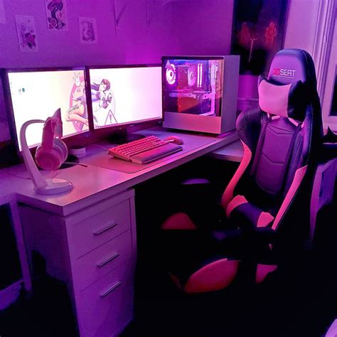 cute aesthetic gaming room keeping your color scheme neutral will give you