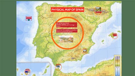 Physical Map Of Spain By Javier Cabo On Prezi