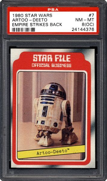 1980 Topps Empire Strikes Back Artoo Deeto Psa Cardfacts®